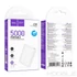 Kép 5/5 - Hoco J158 Power Bank 5000 mAh 2A külső akkumulátor LED kijelzővel – Fehér