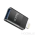 Kép 6/8 - Hoco UA17 OTG adapter USB-A – Lightning – Fekete
