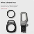 Kép 17/17 - Spigen Rugged Armor tok Apple AirTag-hez karabinerrel – Fekete
