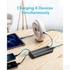Kép 13/20 - Veger C10 Powerbank 10000 mAh beépített kábelekkel – USB-C, Lightning, Micro USB, LED kijelző – Fekete