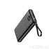 Kép 3/20 - Veger C10 Powerbank 10000 mAh beépített kábelekkel – USB-C, Lightning, Micro USB, LED kijelző – Fekete