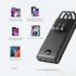 Kép 12/20 - Veger C20 Powerbank 20 000 mAh beépített kábelekkel (USB, Micro USB, USB-C, Lightning) – Fekete