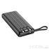 Kép 4/20 - Veger C20 Powerbank 20 000 mAh beépített kábelekkel (USB, Micro USB, USB-C, Lightning) – Fekete