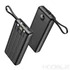 Kép 6/20 - Veger C20 Powerbank 20 000 mAh beépített kábelekkel (USB, Micro USB, USB-C, Lightning) – Fekete