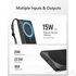 Kép 2/6 - Veger MagOn Powerbank 10 000 mAh vezeték nélküli töltéssel, MagSafe, PD 22.5W, QC 3.0 – Fekete