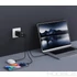 Kép 4/8 - Blue Star GaN hálózati gyorstöltő 65W – 2× USB-C + USB-A, PD / QC 4.0 / Super Fast Charging 2.0 – Fekete