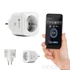 Kép 5/10 - Forcell F-Energy EU02 okos konnektor Wi-Fi-vel, 230V, Tuya/Alexa kompatibilis – Fehér