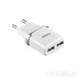 Kép 1/4 - Hoco C12 Hálózati Töltő 2Usb 2.4A Fehér