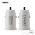 Kép 1/5 - Remax Roki RCC219 Autós Töltő 2Usb 2.4A Fehér