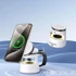 Kép 2/8 - Duzzona W23 5 az 1-ben Magsafe Töltőállomás Bluetooth Hangszóróval – Fehér