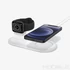 Kép 1/13 - Spigen Mag Fit Duo 2 az 1-ben mágneses töltőállvány iPhone-hoz és Apple Watch-hoz – Fehér