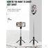 Kép 6/10 - XO SS08 Bluetooth szelfibot és tripod, vezeték nélküli – Fekete