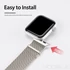 Kép 4/9 - Dux Ducis Milanese mágneses szíj Apple Watch 38/40/41/42 mm – platina