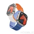 Kép 3/5 - Hoco AS102 Apple Watch 44/45/46/49 mm Mágneses Szilikon Szíj Csillagfény/Narancs