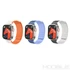 Kép 4/5 - Hoco AS102 Apple Watch 44/45/46/49 mm Mágneses Szilikon Szíj Csillagfény/Narancs