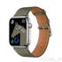 Kép 1/9 - HOCO WA17 APPLE WATCH 42/44/45/49 MM BŐR SZÍJ SZÜRKE